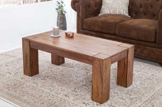 Stolik kawowy z litego drewna MAKASSAR 100cm Sheesham