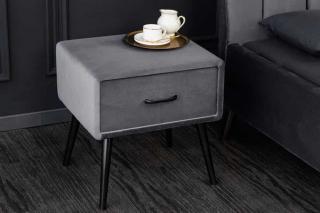 Stolik nocny retro SIXIES 50cm ciemnoszary