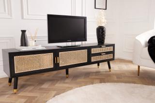 Szafka pod TV VIENNA 160cm czarna Wiedeńska