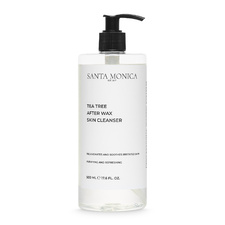 SANTA MONICA TEA TREE AFTER WAX SKIN CLEANSER 500ML REGENERUJĄCY I OCZYSZCZAJĄCY PŁYN PO DEPILACJI WOSKIEM / POMPKA