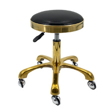 Taboret kosmetyczny fryzjerski obrotowy PREMIUM