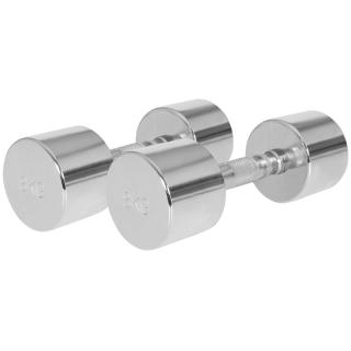 2x8 kg Hantle stałe chromowane