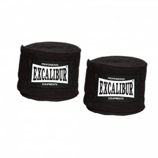 Bandaż bokserski Excalibur Club Pro czarny