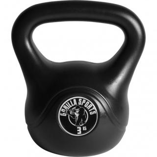 Kettlebell winylowy 3 kg Gorilla Sports