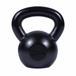 Kettlebell żeliwny czarny 20kg