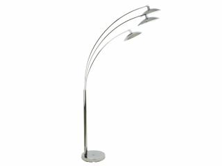 Lampa podłogowa LEITMOTIV Slim Shade Tripple chromowa