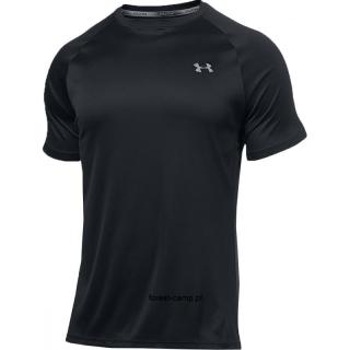 Koszulka biegowa Under Armour HeatGear Run M 1289681-001 czarna koszulka wygodna do noszenia przez cały dzień
