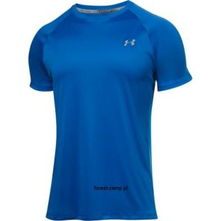 Koszulka biegowa Under Armour HeatGear Run M 1289681-789 niebieska koszulka wygodna do noszenia przez cały dzień