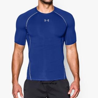 Koszulka termoaktywna męska Under Armour HeatGear Compression Shortsleeve 1257468-400 niebieski koszulka wygodna do noszenia przez cały dzień