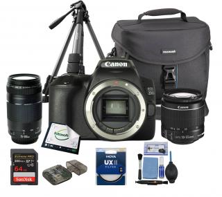 Canon EOS 250D + 18-55 IS STM + 75-300 DC III - ZESTAW 2XL GRATISY W KOSZYKU / WYSYŁKA GRATIS / RATY 0% / TEL. 500 005 235