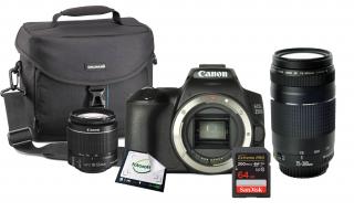 Canon EOS 250D + 18-55 IS STM + 75-300 DC III - ZESTAW XL GRATISY W KOSZYKU / WYSYŁKA GRATIS / RATY 0% / TEL. 500 005 235