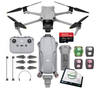 DJI Air 3 (DJI RC-N2) + Filtry + Karta 128 GB - RABAT W KOSZYKU / WYSYŁKA GRATIS / RATY 0% / TEL. 500 005 235