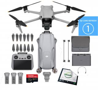 DJI Air 3 Fly More Combo (DJI RC 2) + Care Refresh 1 Rok + Karta 64GB / WYSYŁKA GRATIS / RATY 0% / TEL. 500 005 235