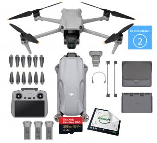 DJI Air 3 Fly More Combo (DJI RC 2) + Care Refresh 2 Lata + Karta 256GB / WYSYŁKA GRATIS / RATY 0% / TEL. 500 005 235