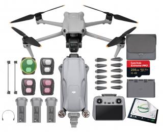 DJI Air 3 Fly More Combo (DJI RC 2) + Filtry + Karta 256 / WYSYŁKA GRATIS / RATY 0% / TEL. 500 005 235