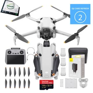 DJI Mini 4 Pro (RC-2) Fly More Combo - Care Refresh 2 lata + Ładowarka + Karta 128GB / WYSYŁKA GRATIS / RATY 0% / LEASING