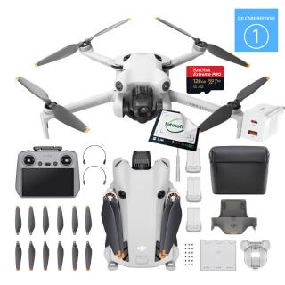 DJI Mini 4 Pro (RC-2) Fly More Combo + Ładowarka + Care Refresh 1 Rok + Karta 128GB / WYSYŁKA GRATIS / RATY 0% / LEASING