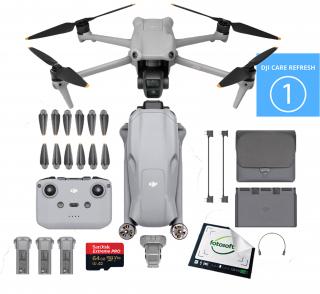 Dron DJI Air 3 Fly More Combo (RC-N2) + Care Refresh 1 Rok + Karta 64GB / WYSYŁKA GRATIS / RATY 0% / TEL. 500 005 235