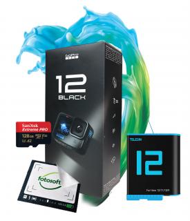 GoPro Hero 12 + Karta 128GB 200/90 + Dodatkowy Akumulator WYSYŁKA GRATIS / RATY 0% / LEASING