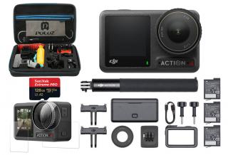 Kamera DJI Osmo Action 4 Adventure Combo + Akcesoria PULUZ + Karta 128GB + Szkło / WYSYŁKA GRATIS / DYSTRYBUCJA PL / RATY 0% / LEASING