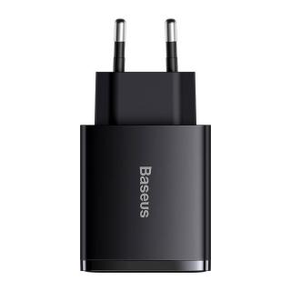 Ładowarka sieciowa Baseus Compact Quick Charger, 2xUSB, USB-C, PD, 3A, 30W