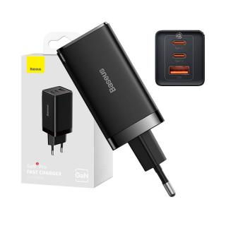 Ładowarka sieciowa Baseus GaN5 Pro 2xUSB-C + USB, 65W (czarna) DYSTRYBUCJA PL / WYSYŁKA GRATIS / RATY 0% / LEASING