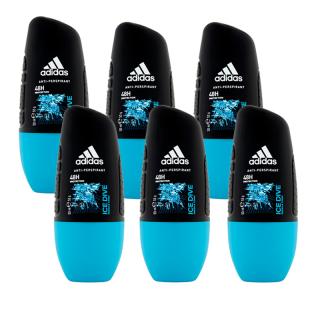 Adidas Ice Dive antyperspirant 48H roll-on 6x 50ml