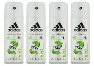 Adidas Men 6in1 CoolDry 48h dezodorant spray 4x150ml