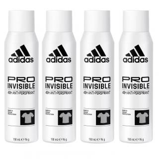 Adidas Pro Invisible 48h dezodorant damski spray 4x150ml