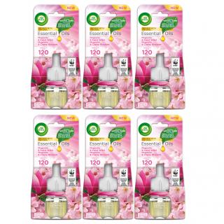 Air Wick Electrical odświeżacz powietrza Magnolia i Kwiat Wiśni wkład 6x19ml