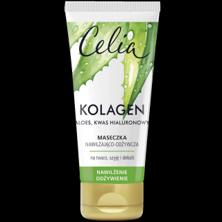 Celia Kolagen Maseczka do twarzy nawilżająco-odżywcza Aloes, 60ml