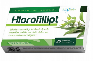 Chlorofillipt tabletki do ssania (ekstrakt chlorofilu eukaliptusa) 1,1g