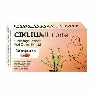CikliWell Forte Czerwona Koniczyna Pluskwica Groniasta Menopauza Limfa 30 kapsułek