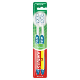 Colgate Twister Szczoteczka do mycia zębów Medium 2 Sztuki