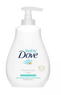 Dove Baby Sensitive Moisture emulsja do mycia ciała i włosów 400 ml