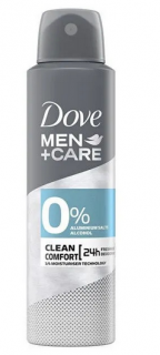 Dove Men Clean Comfort 0% Aluminium Antyperspirant w spray'u 150ml