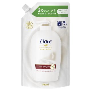 Dove Supreme Fine Silk Kremowy Płyn Myjący mydło zapas 500ml