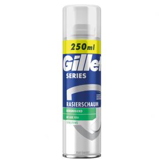 Gillette Series Sensitive aloe vera Pianka do golenia 250ml