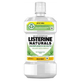 Listerine Naturals Mild Mint płyn do płukania jamy ustnej, 600 ml