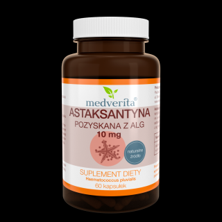 Medverita Astaksantyna pozyskana z alg 10 mg - 60 kapsułek