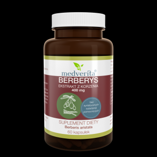 Medverita Berberys ekstrakt z korzenia 400 mg - 60 kapsułek