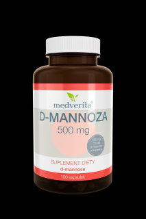 Medverita D-mannoza 500mg 100 kapsułek