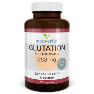 Medverita Glutation zredukowany 250mg 120 kapsułek