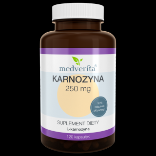 Medverita Karnozyna L-karnozyna 250 mg - 120 kapsułek