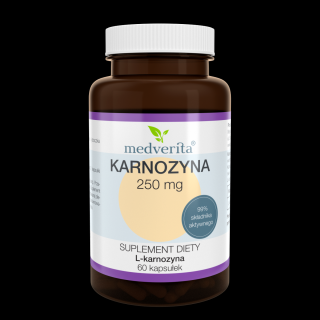 Medverita Karnozyna L-karnozyna 250 mg 60 kapsułek
