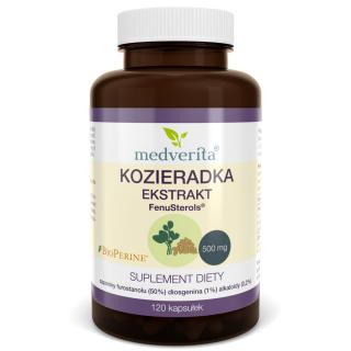 Medverita Kozieradka FenuSterols 500mg ekstrakt 120k