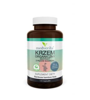 Medverita Krzem Organiczny 100 mg ekstrakt z pędów bambusa 120 kapsułek