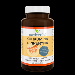 Medverita Kurkumina + Piperyna 60 kapsułek