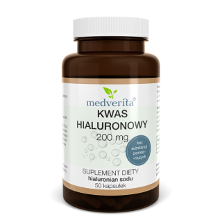 Medverita Kwas hialuronowy 200 mg - 50 kapsułek
