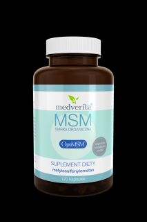 Medverita MSM siarka organiczna OptiMSM® 500 mg - 120 kapsułek